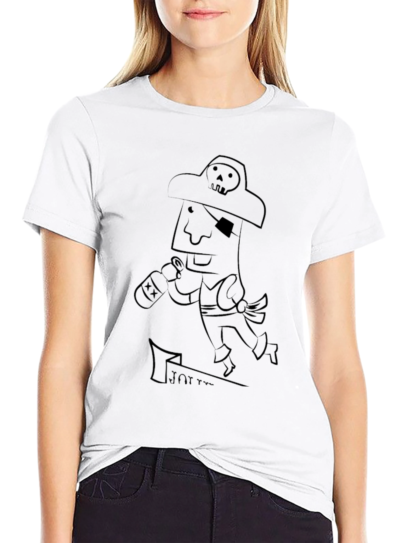 Pirate Cartoon Graphic T-Shirt