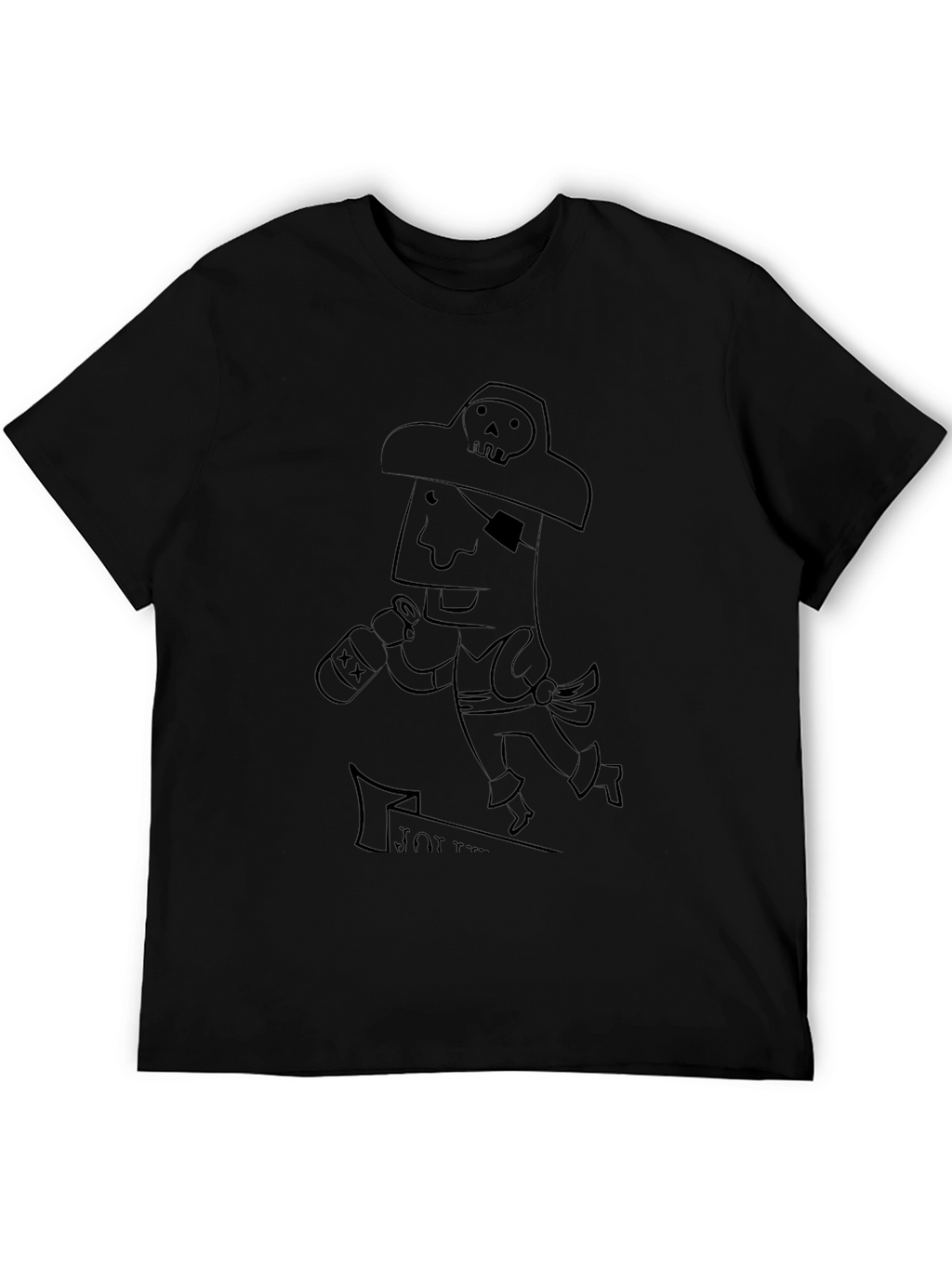 Pirate Cartoon Graphic T-Shirt