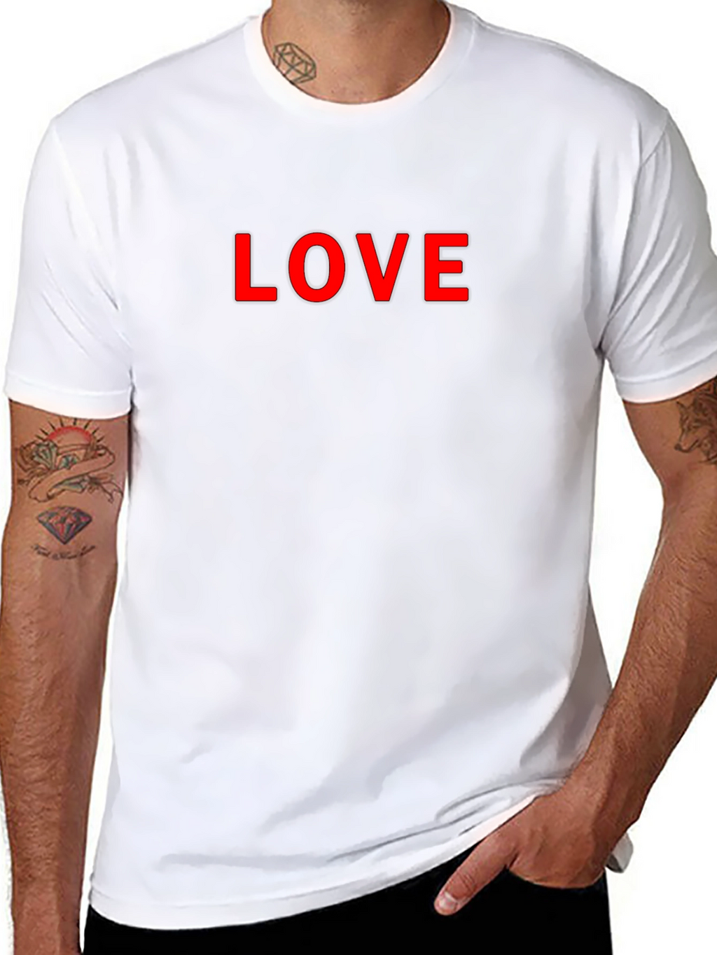 LOVE Graphic T-Shirt - Mens Black Tee
