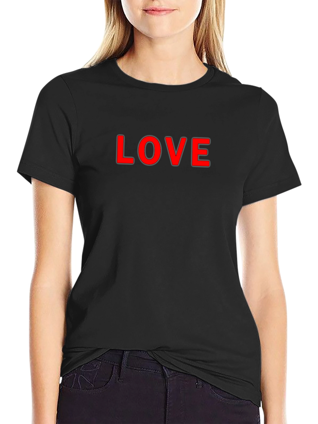 LOVE Graphic T-Shirt - Mens Black Tee