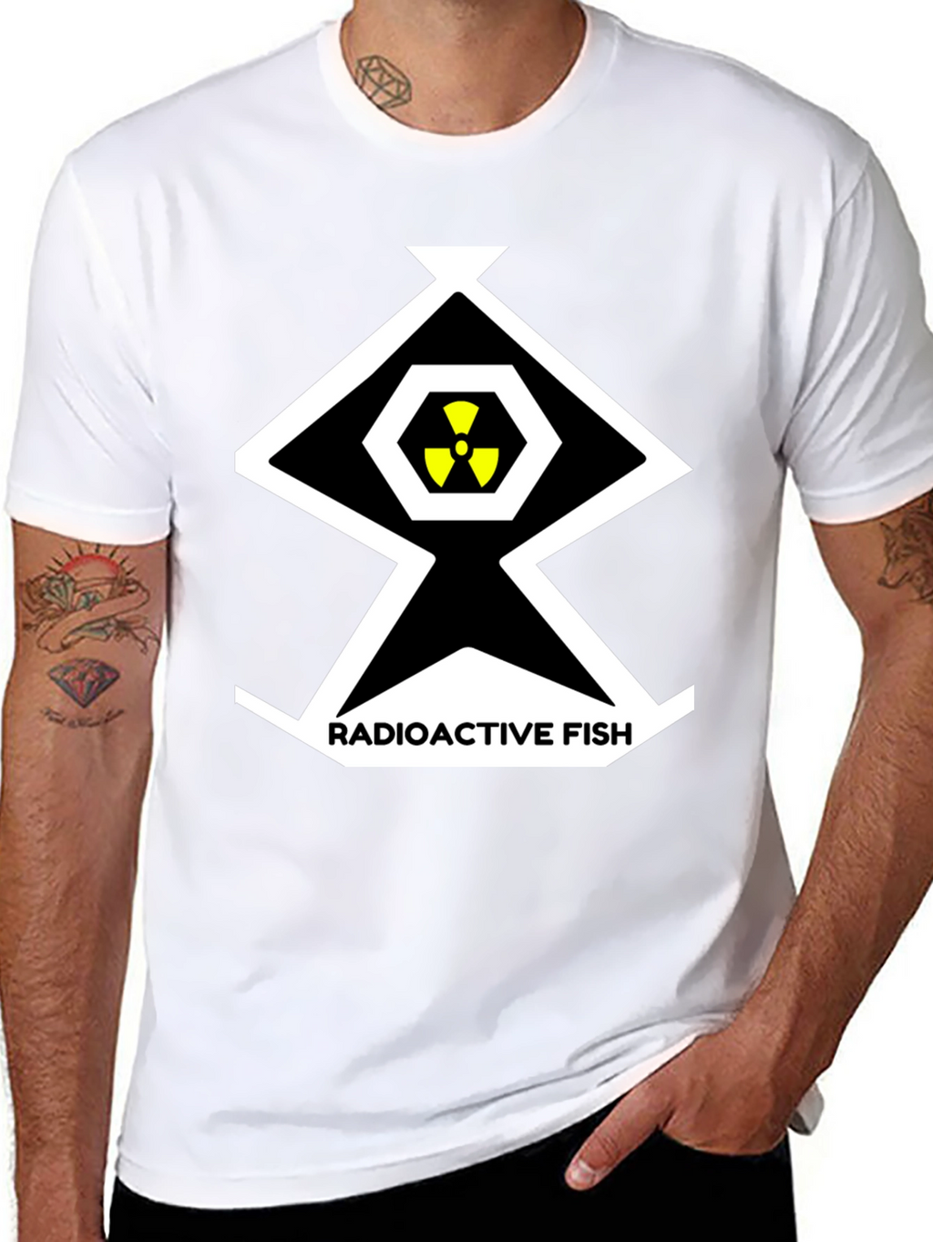 Radioactive Fish T-Shirt - Nuclear Graphic Tee