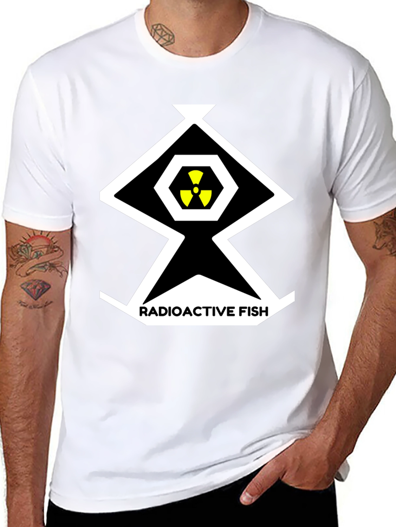 Radioactive Fish T-Shirt - Nuclear Graphic Tee
