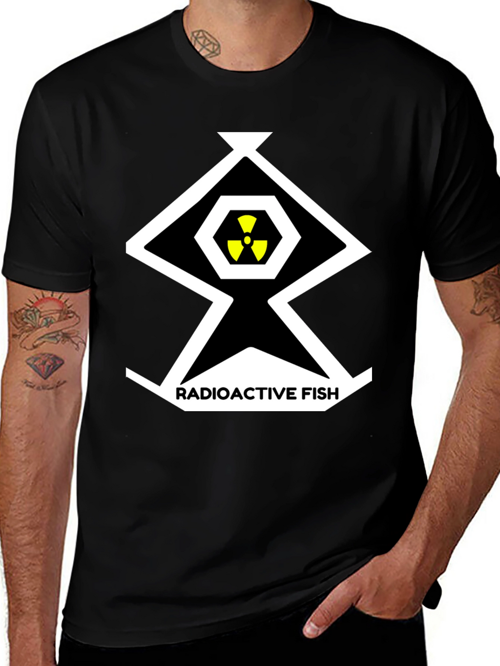Radioactive Fish T-Shirt - Nuclear Graphic Tee