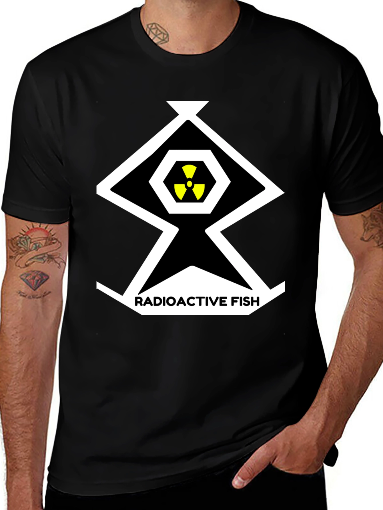 Radioactive Fish T-Shirt - Nuclear Graphic Tee