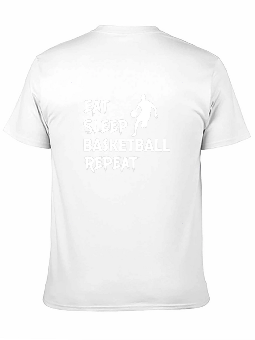 Eat Sleep Basketball Repeat Black Graphic Tee