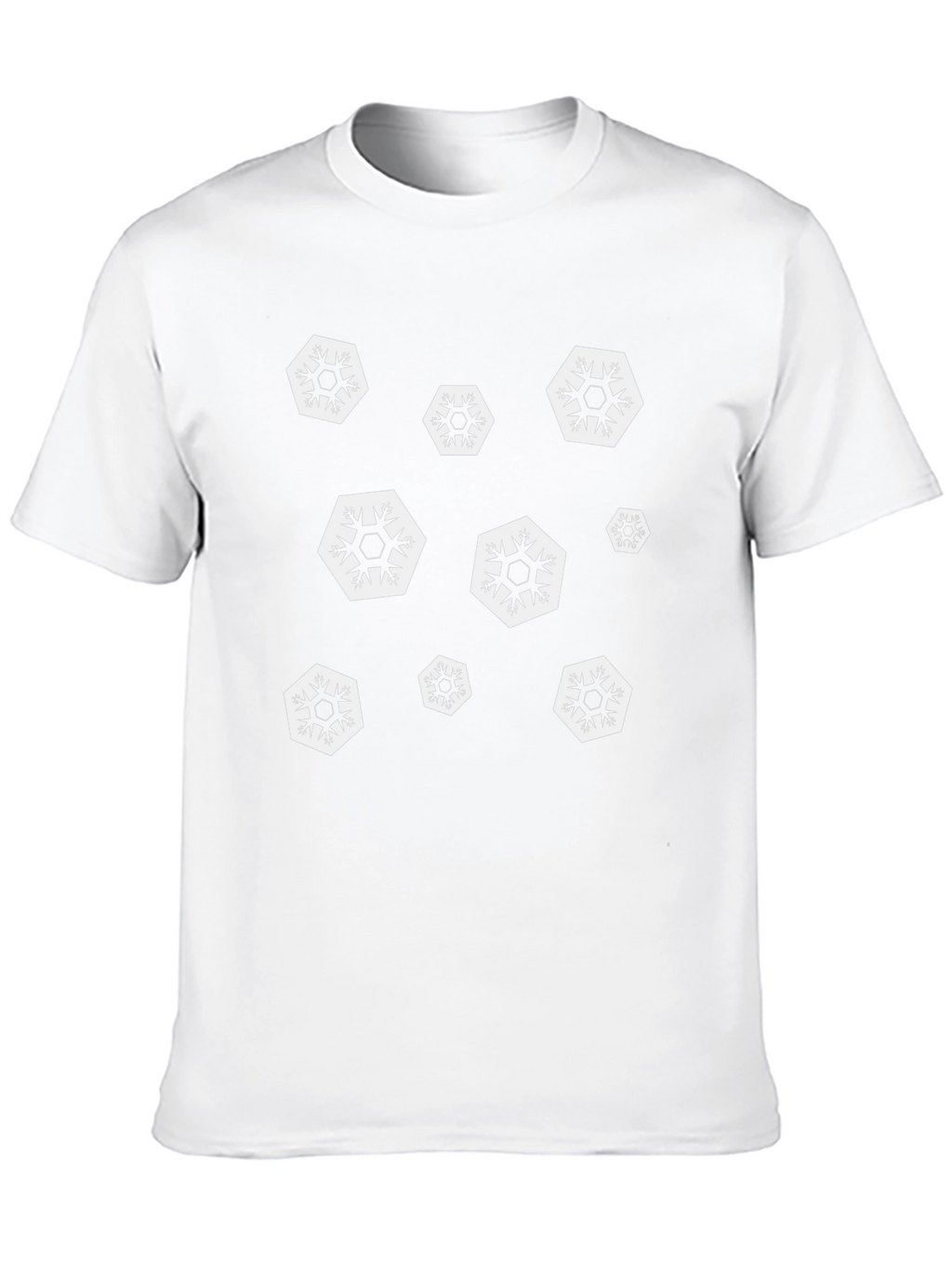 Snowflake Graphic Black T-Shirt