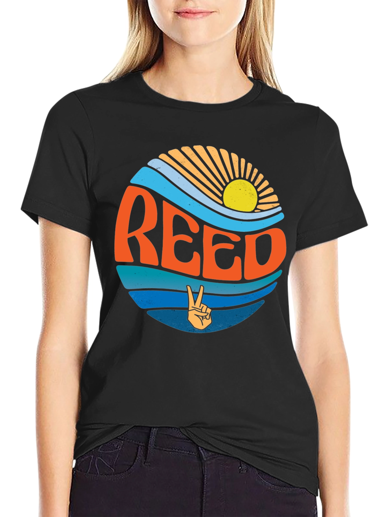 Reed Retro Graphic T-Shirt - Black Tee