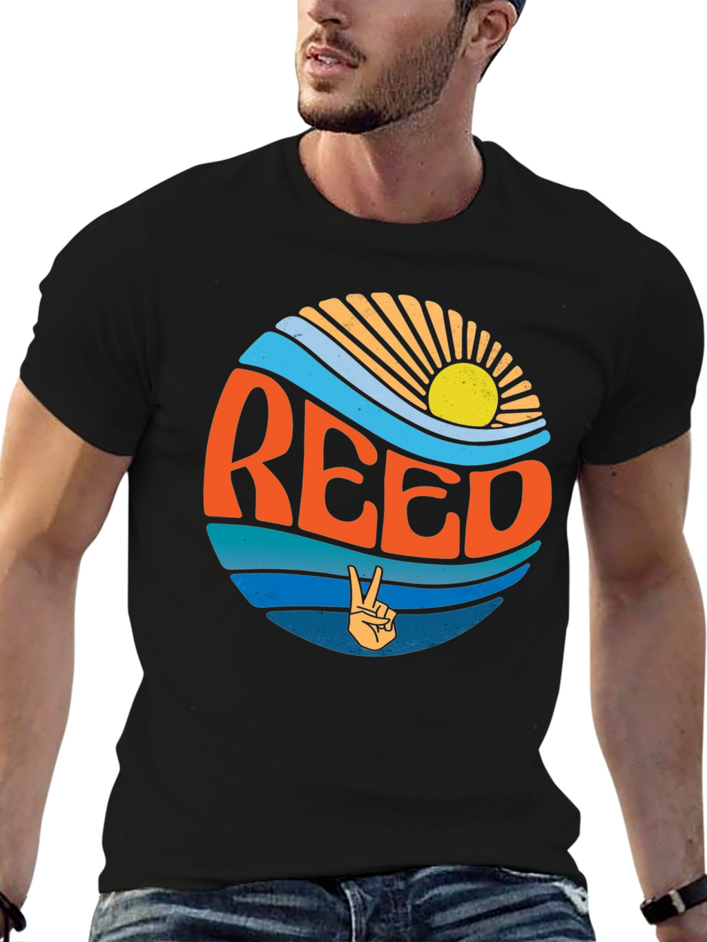 Reed Retro Graphic T-Shirt - Black Tee