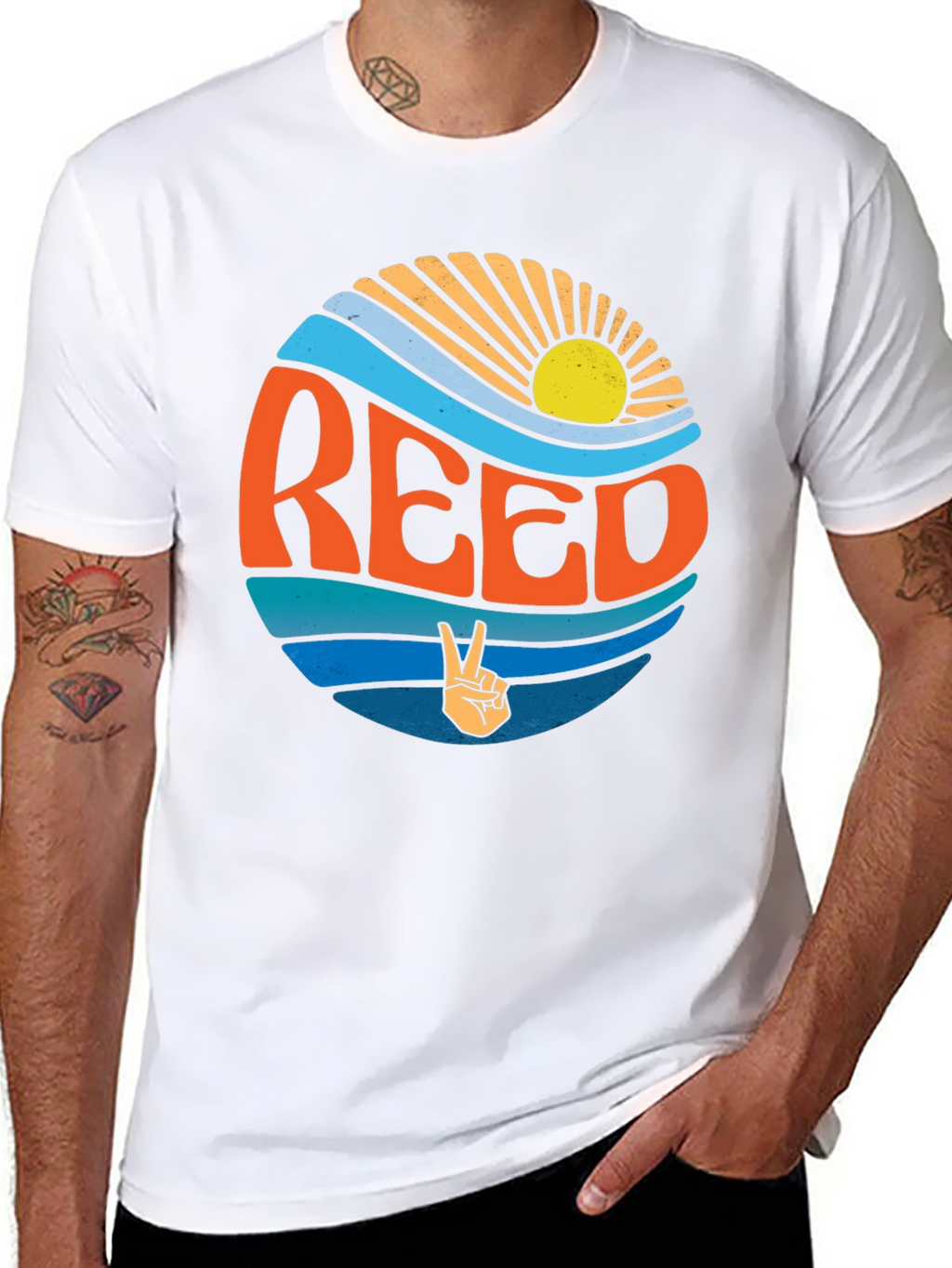 Reed Retro Graphic T-Shirt - Black Tee