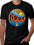 Reed Retro Graphic T-Shirt - Black Tee