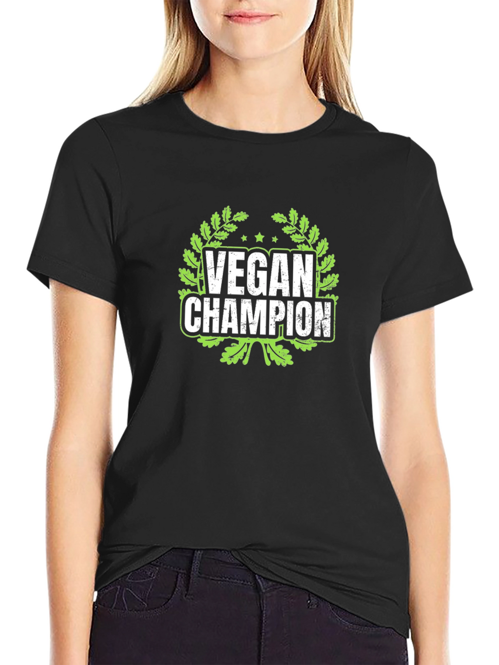 Vegan Champion Black T-Shirt