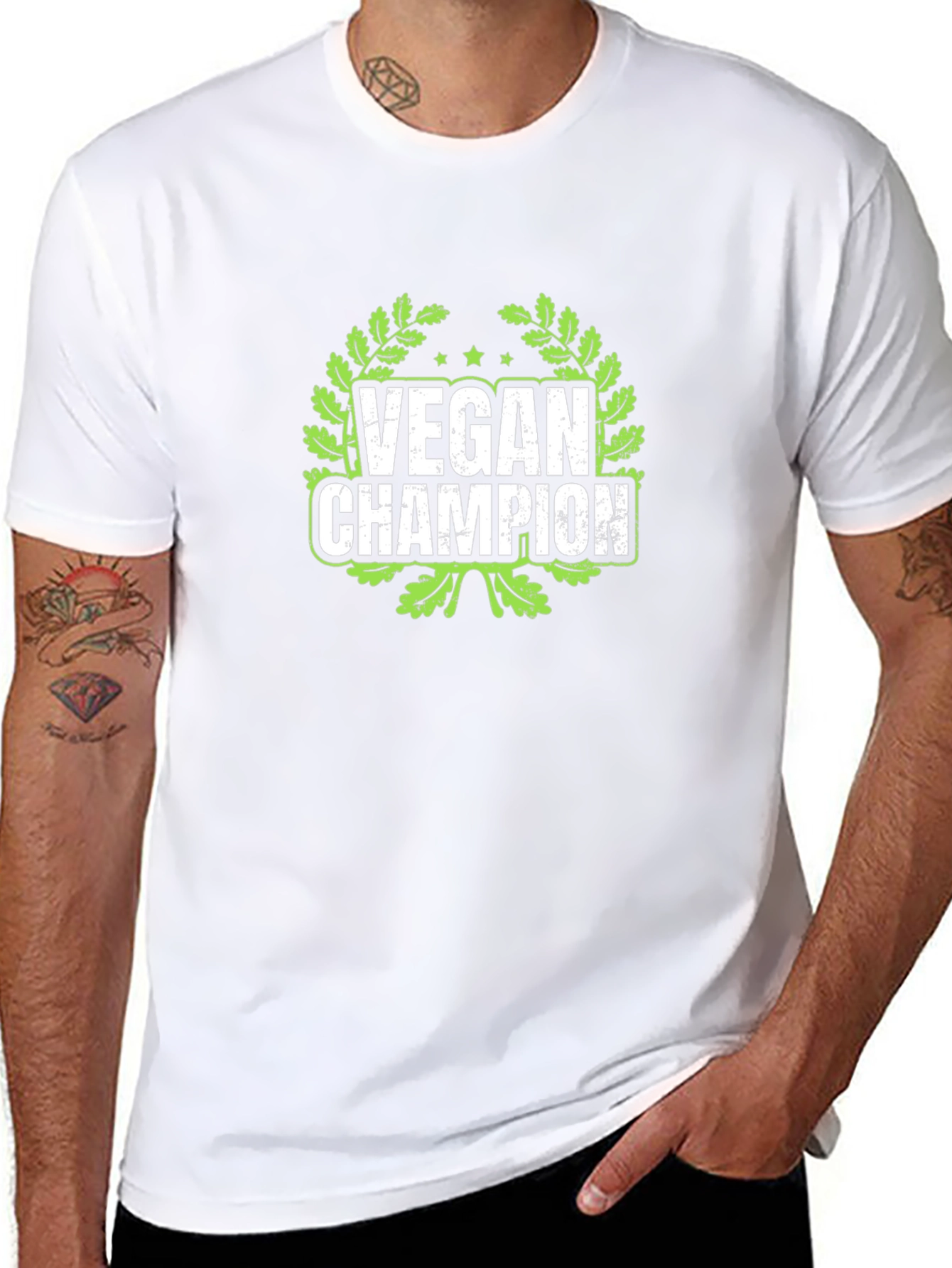 Vegan Champion Black T-Shirt