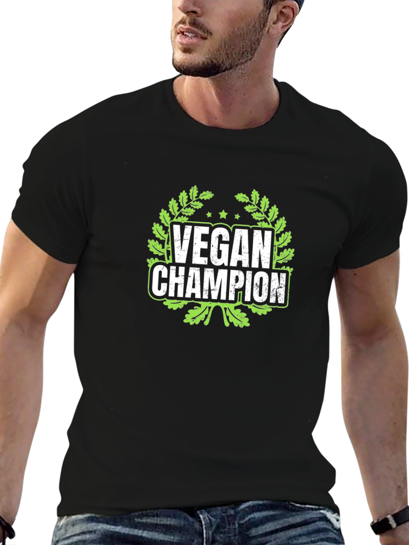 Vegan Champion Black T-Shirt