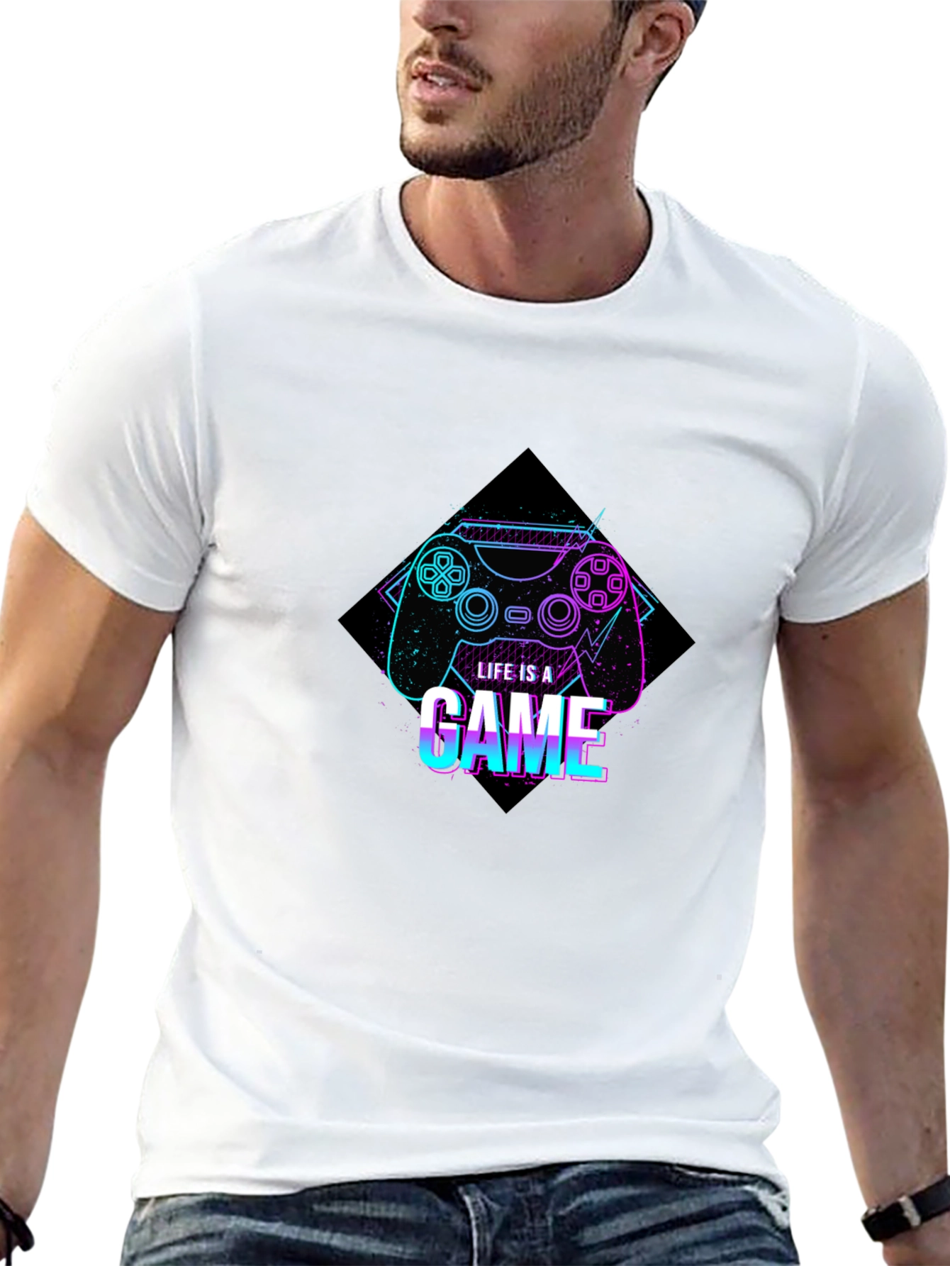 Life is a Game Graphic Tee - Gamer Style