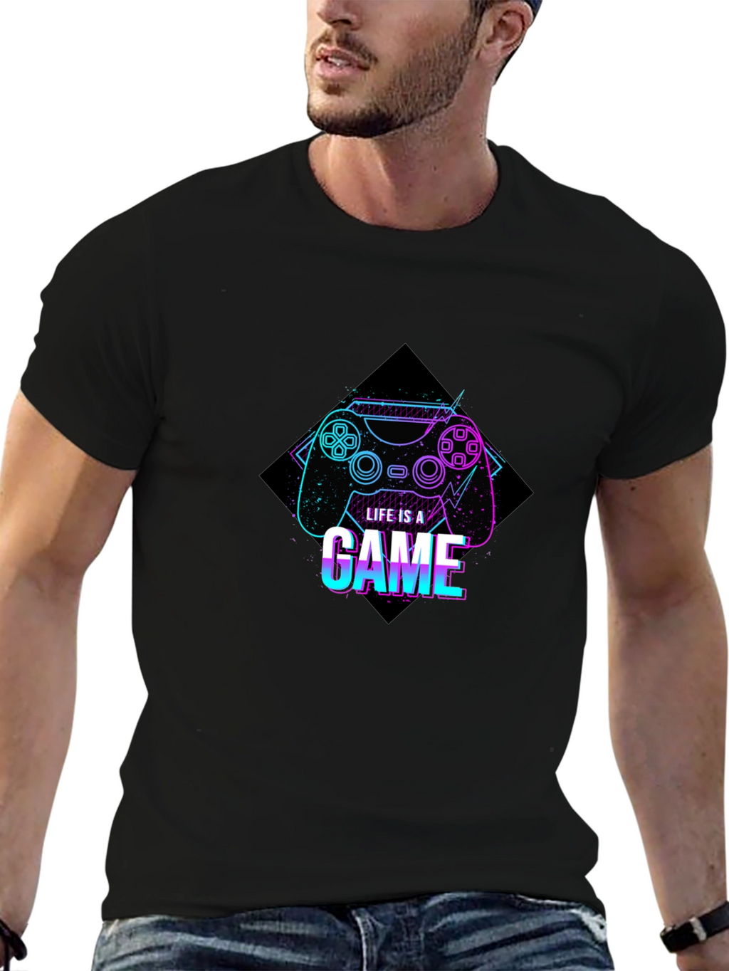 Life is a Game Graphic Tee - Gamer Style