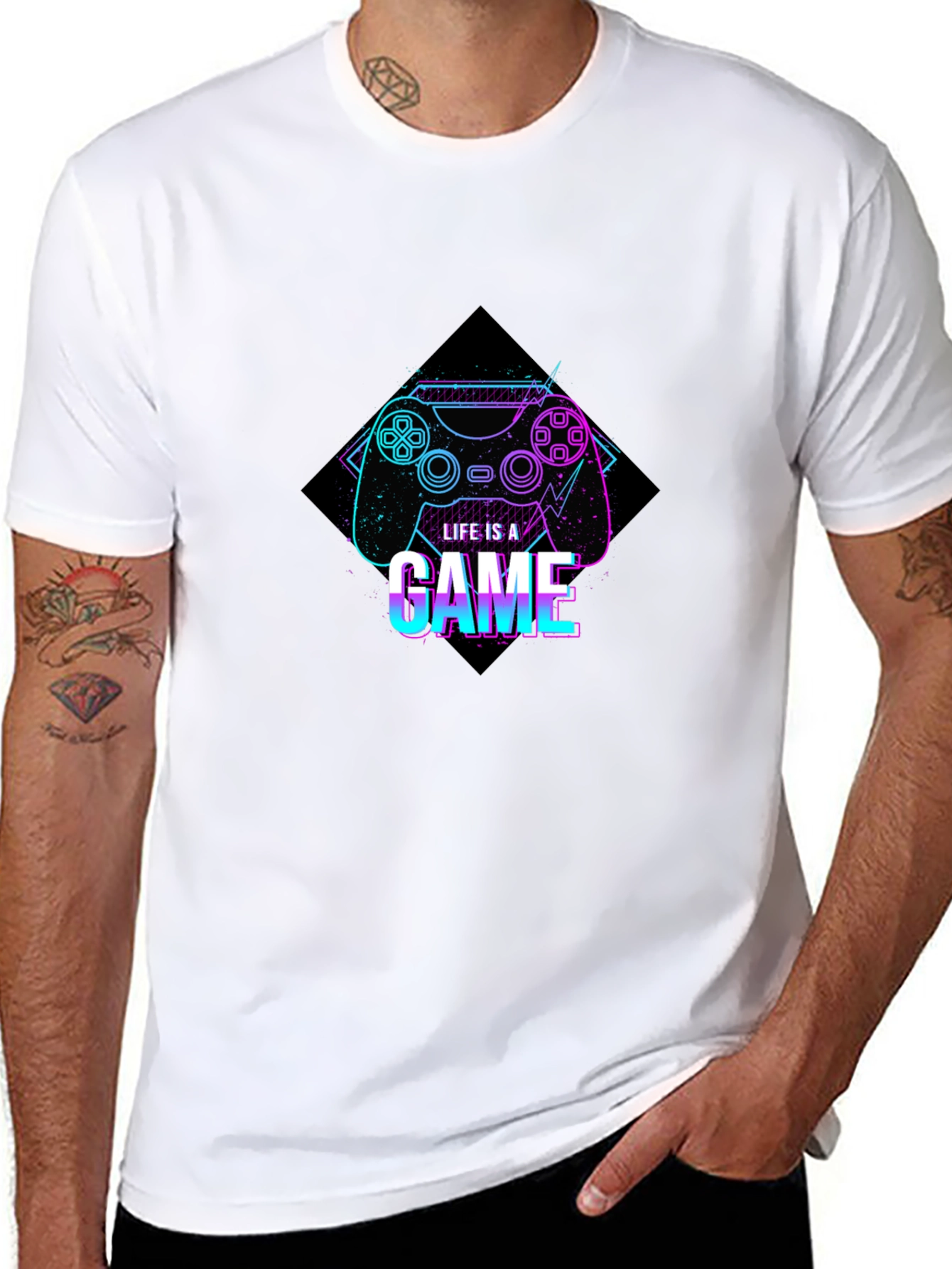 Life is a Game Graphic Tee - Gamer Style