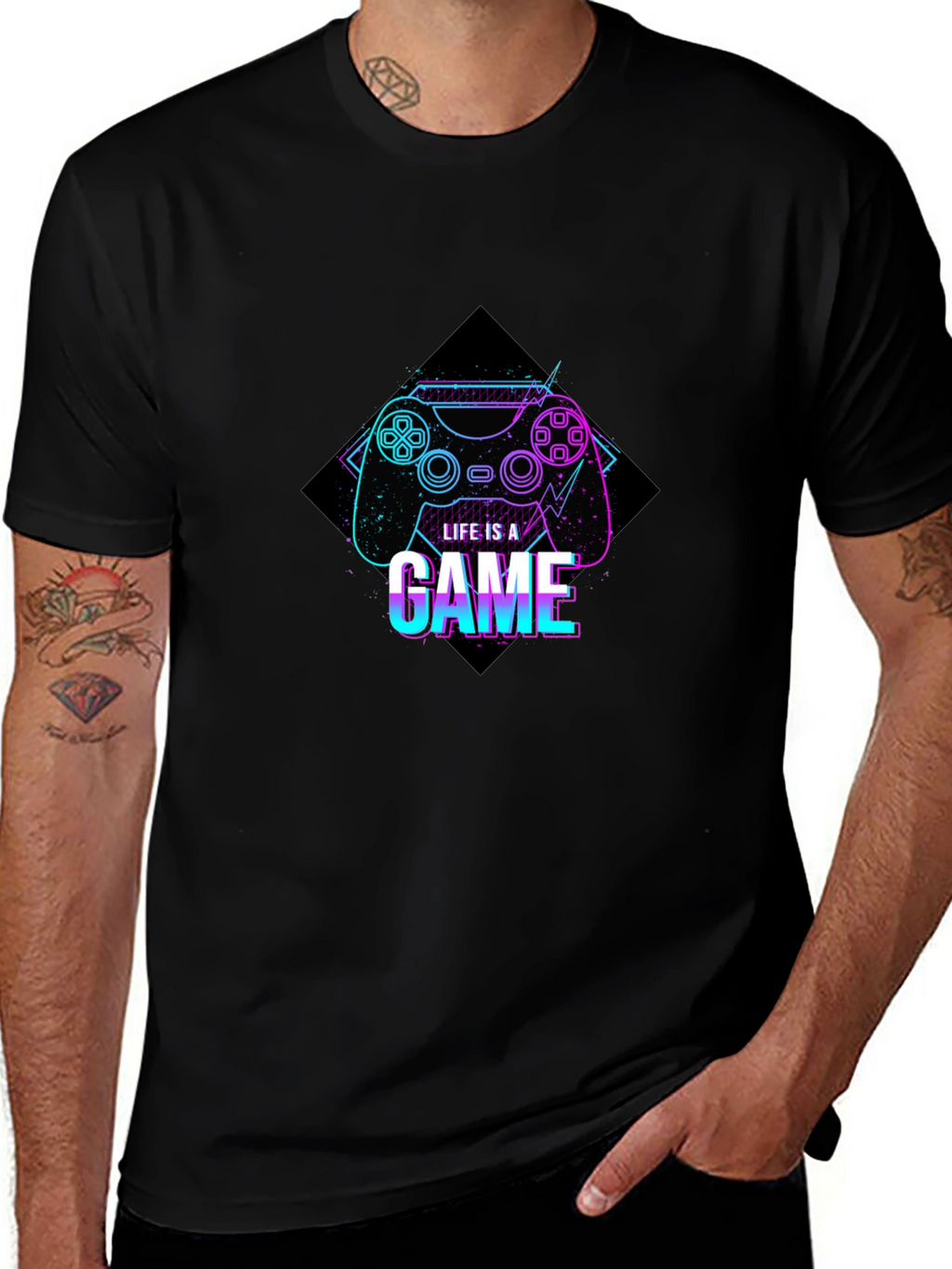 Life is a Game Graphic Tee - Gamer Style