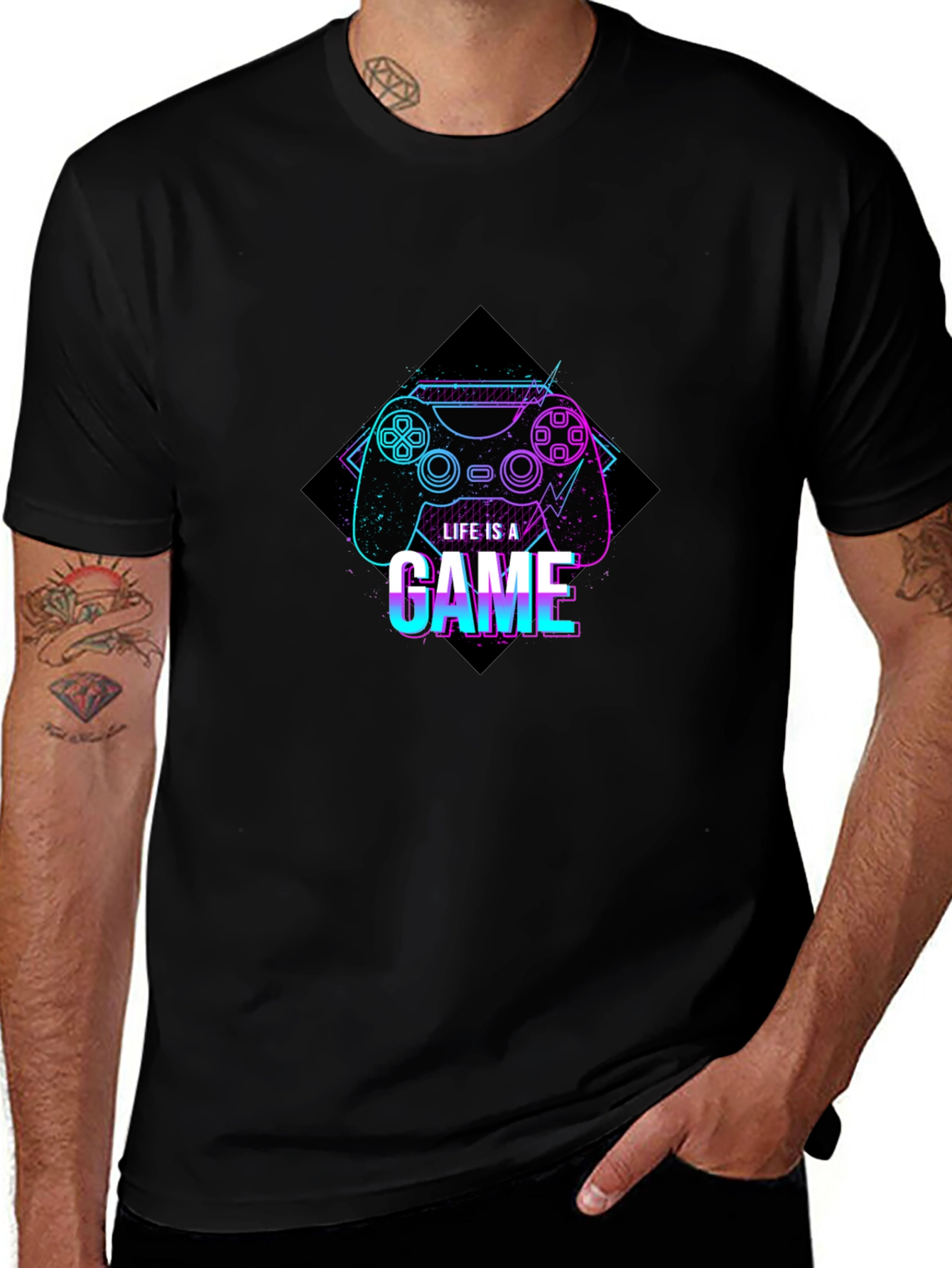 Life is a Game Graphic Tee - Gamer Style