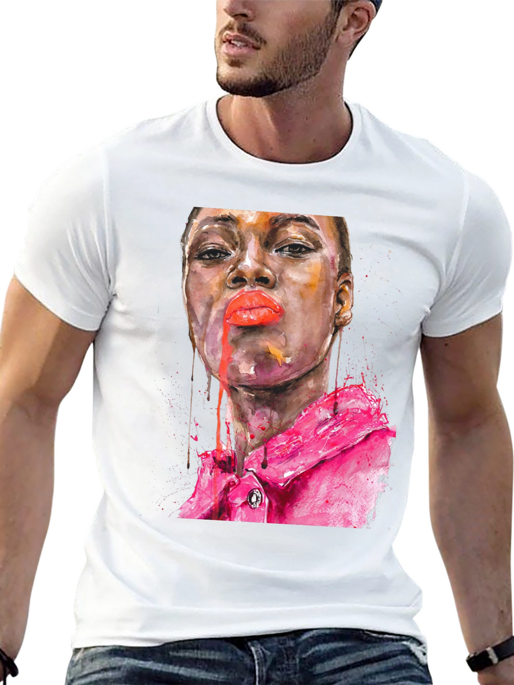 Watercolor Portrait T-Shirt