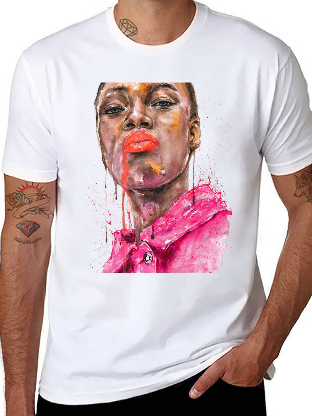 Watercolor Portrait T-Shirt