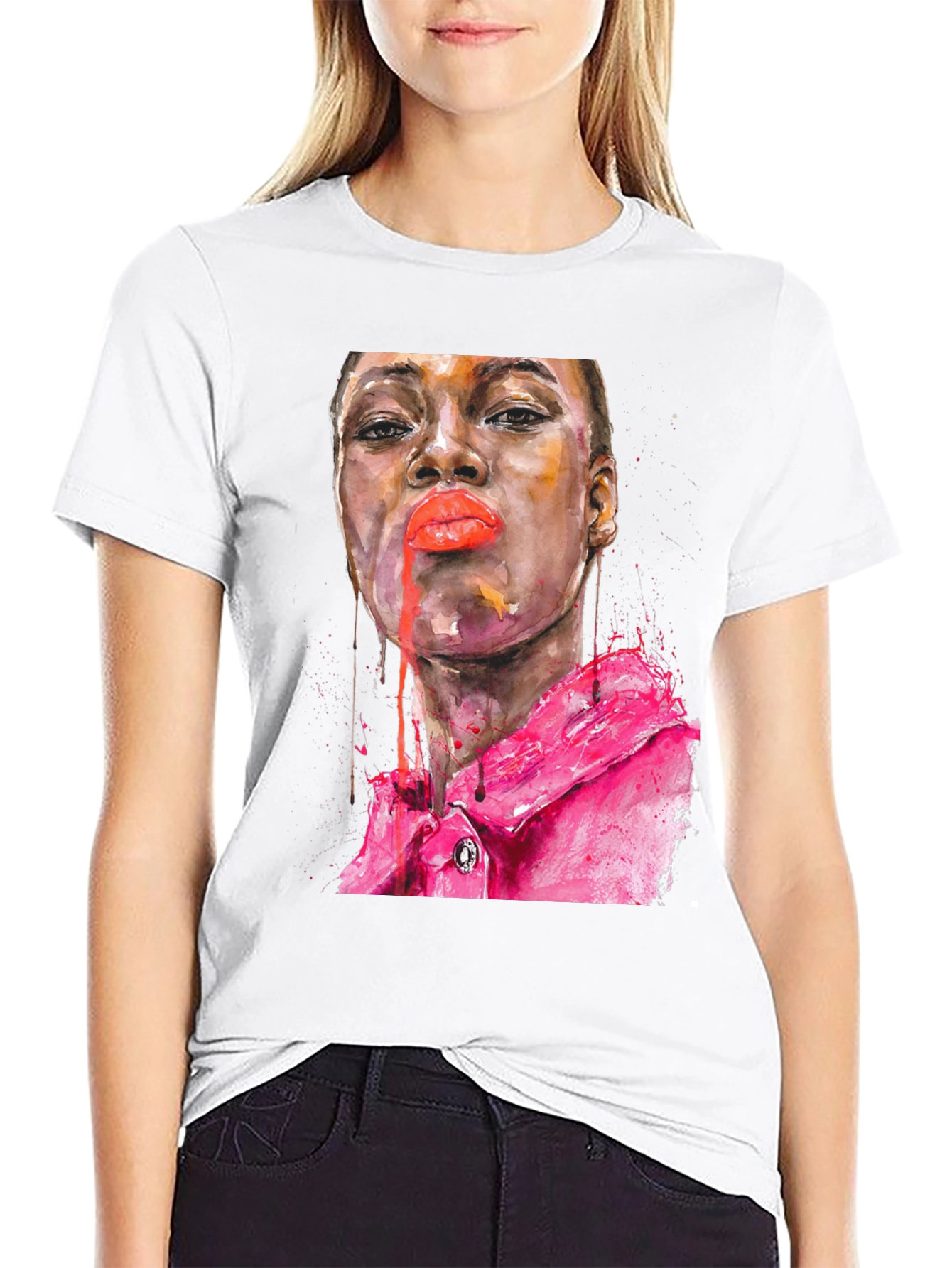 Watercolor Portrait T-Shirt