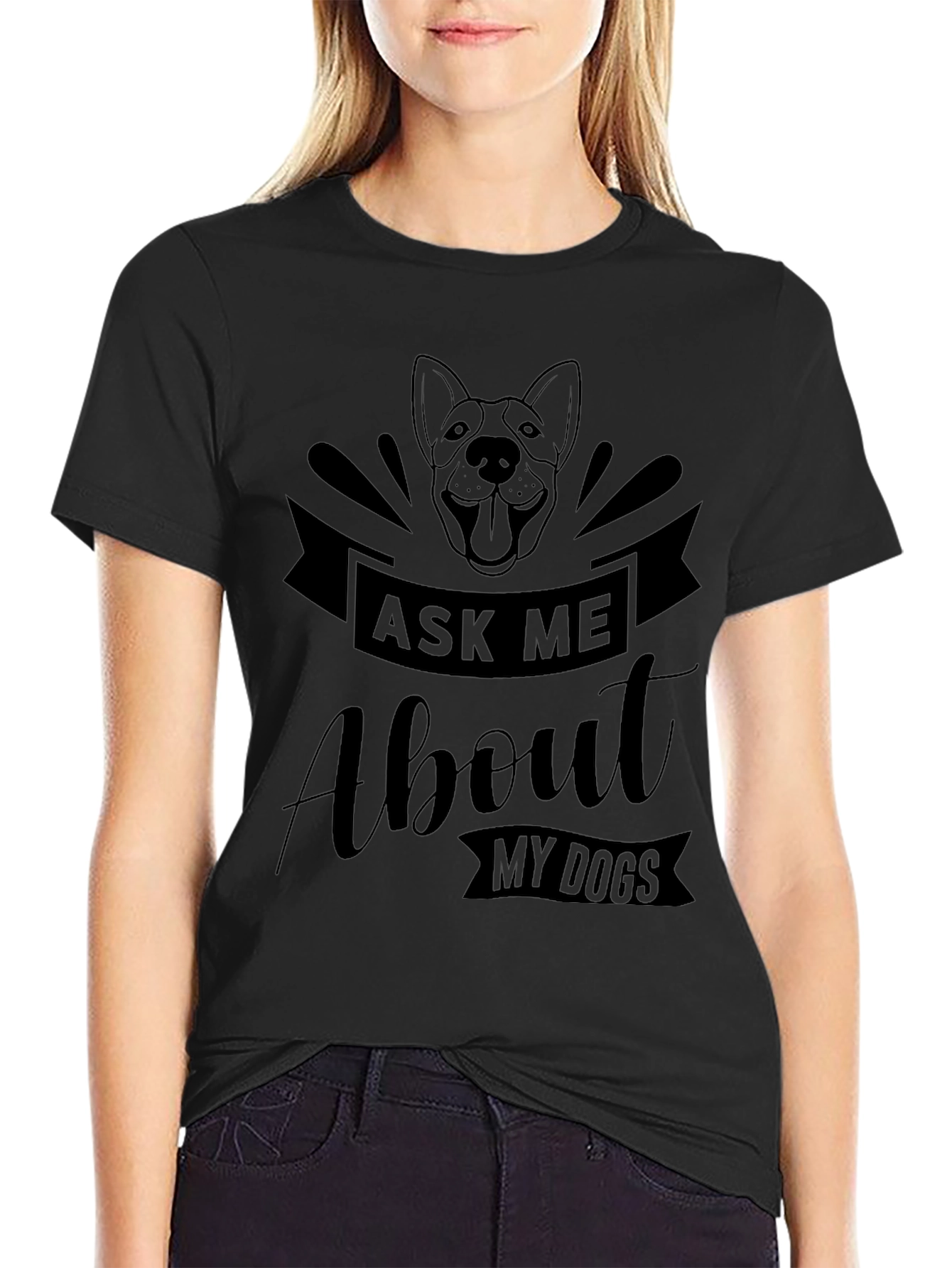Ask Me About My Dogs T-Shirt - Pet Lover Tee