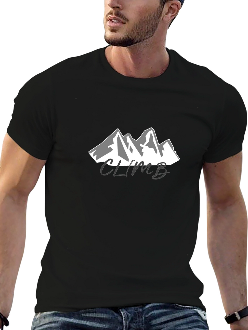 Climb Mountain T-Shirt - Black