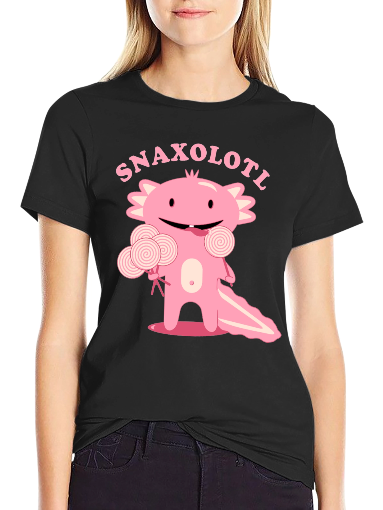Snaxolotl T-Shirt - Cute Axolotl Candy Design