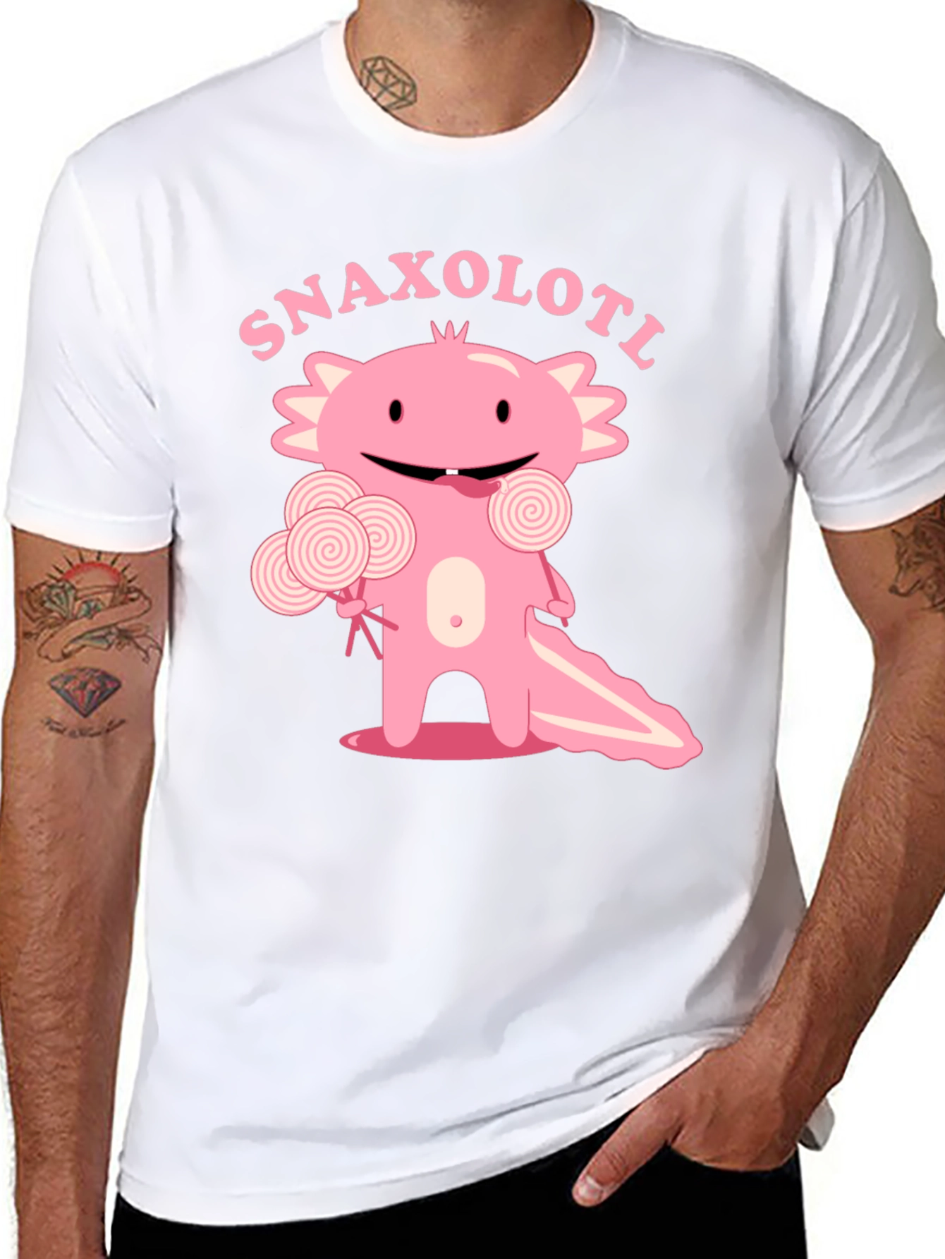 Snaxolotl T-Shirt - Cute Axolotl Candy Design