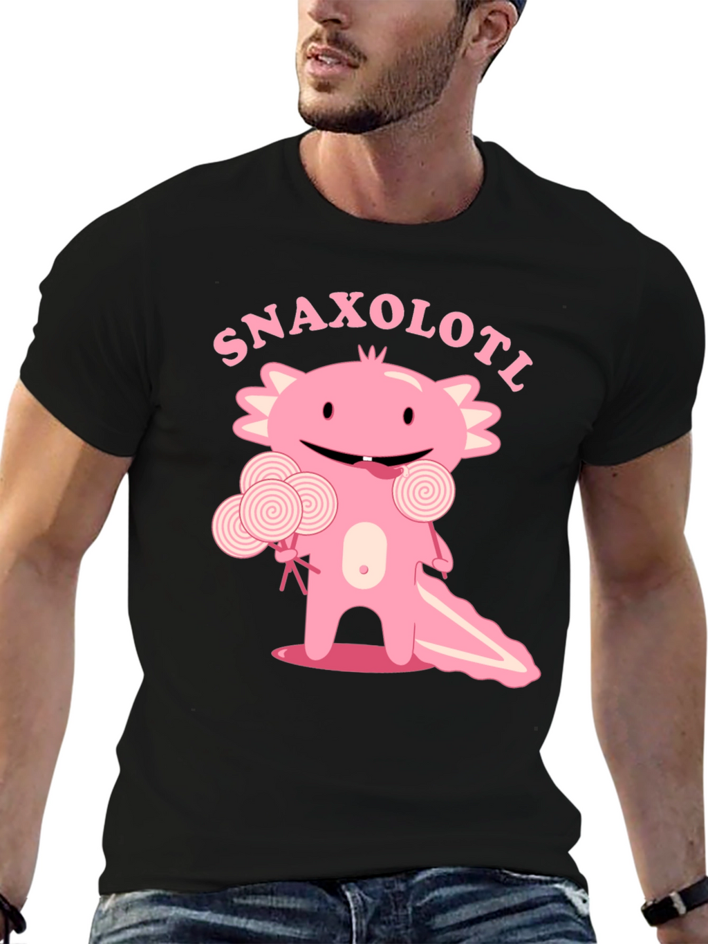 Snaxolotl T-Shirt - Cute Axolotl Candy Design