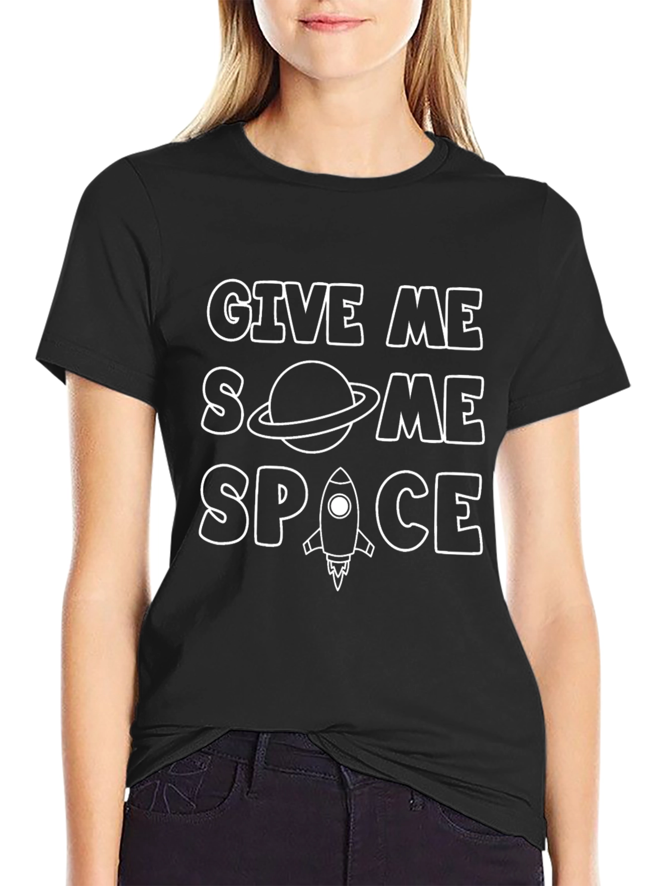 Give Me Some Space T-Shirt - Outer Space Rocket Graphic Tee