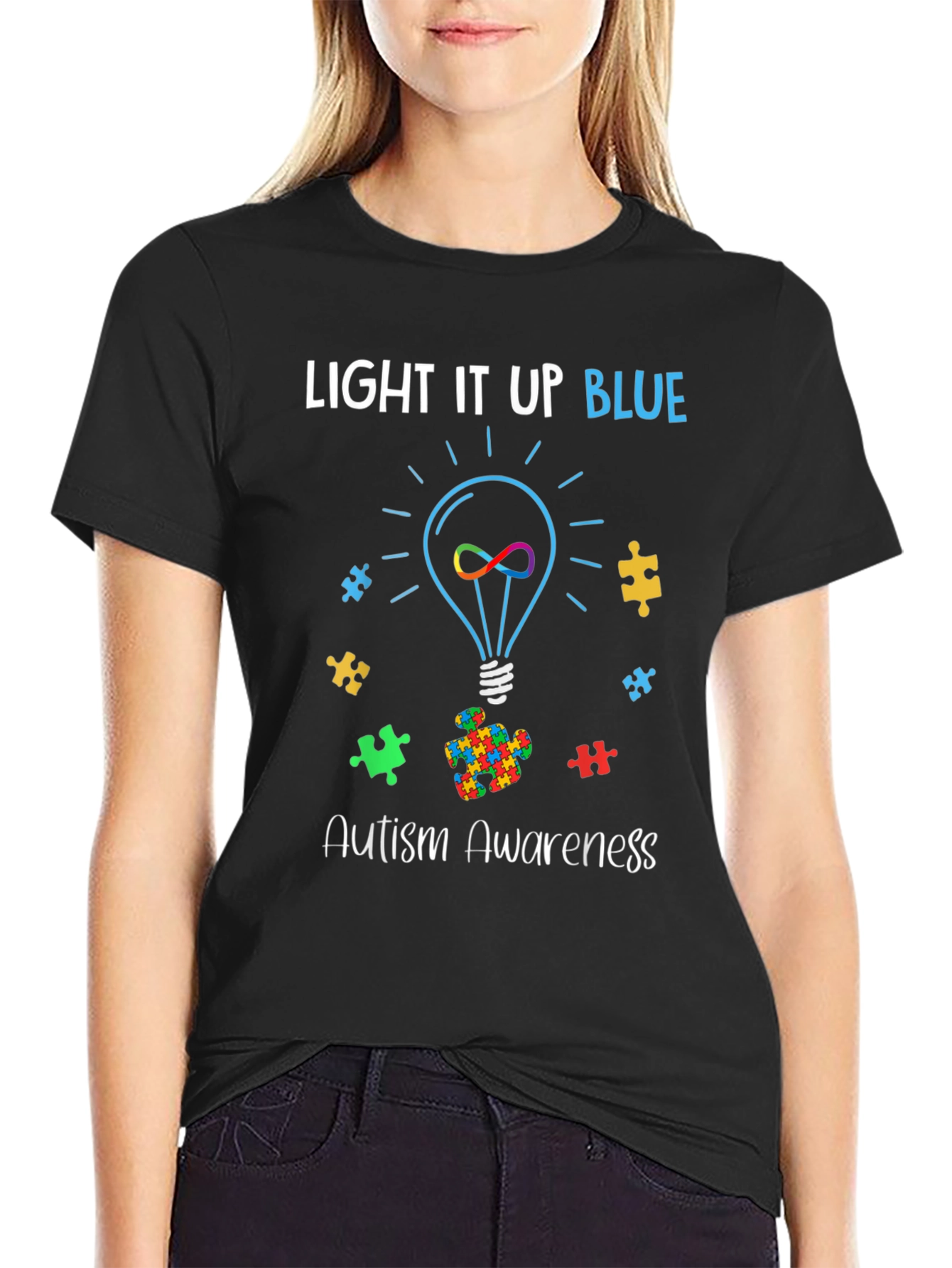 Autism Awareness Light It Up Blue T-Shirt