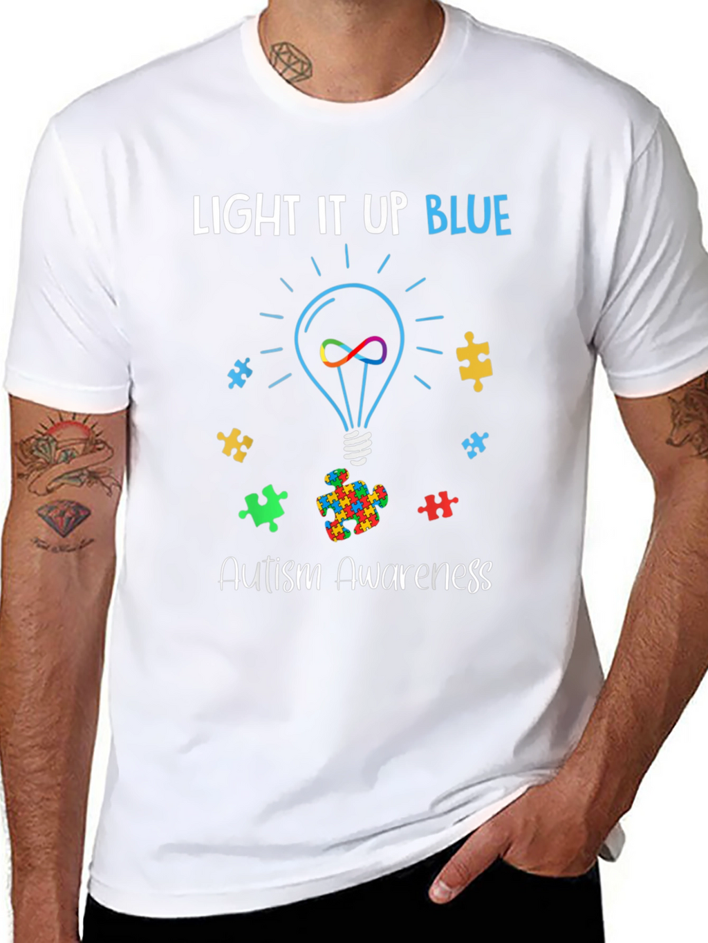 Autism Awareness Light It Up Blue T-Shirt