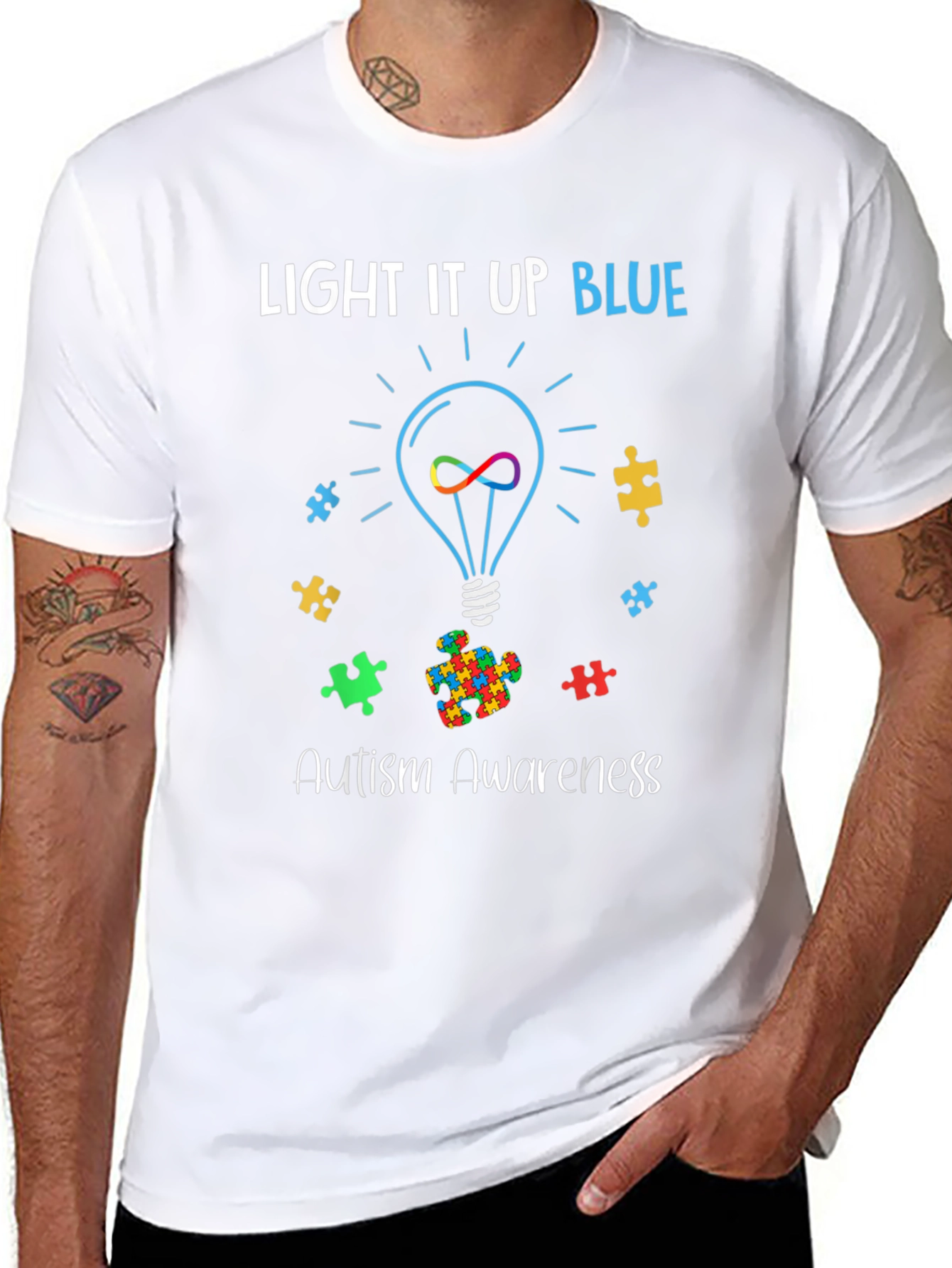 Autism Awareness Light It Up Blue T-Shirt