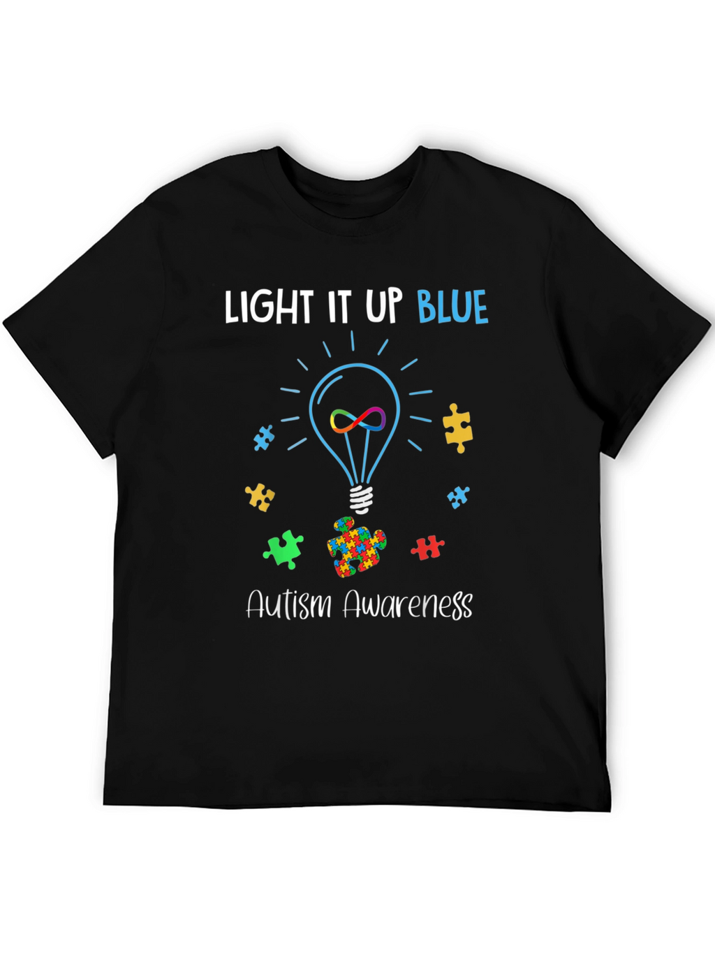 Autism Awareness Light It Up Blue T-Shirt
