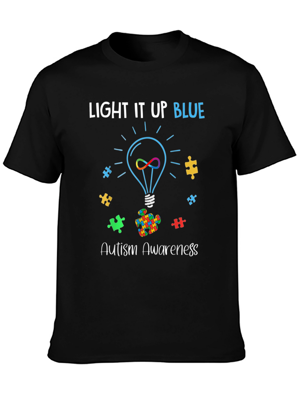 Autism Awareness Light It Up Blue T-Shirt