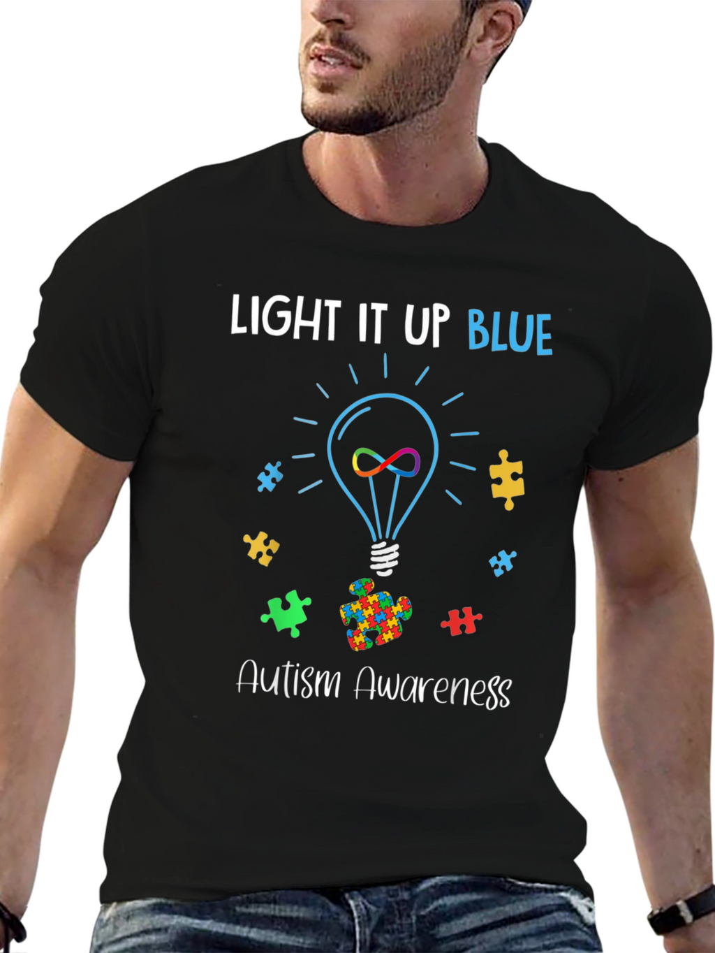 Autism Awareness Light It Up Blue T-Shirt