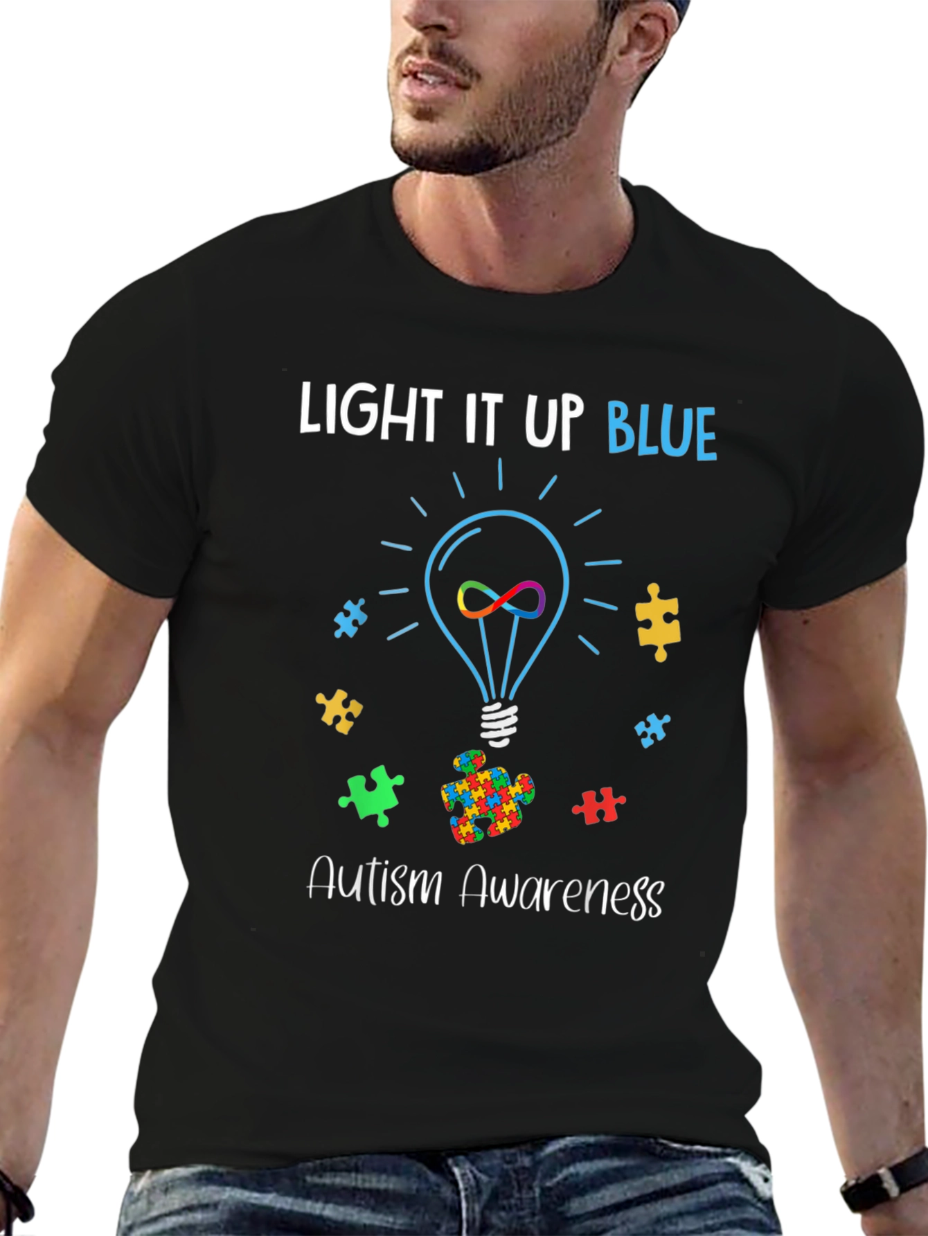 Autism Awareness Light It Up Blue T-Shirt