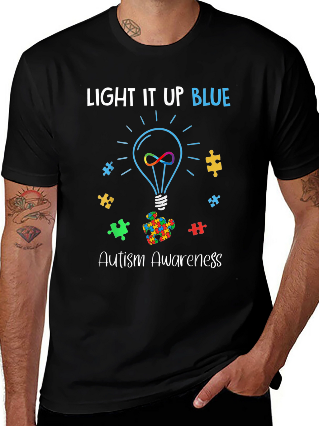 Autism Awareness Light It Up Blue T-Shirt