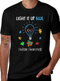Autism Awareness Light It Up Blue T-Shirt