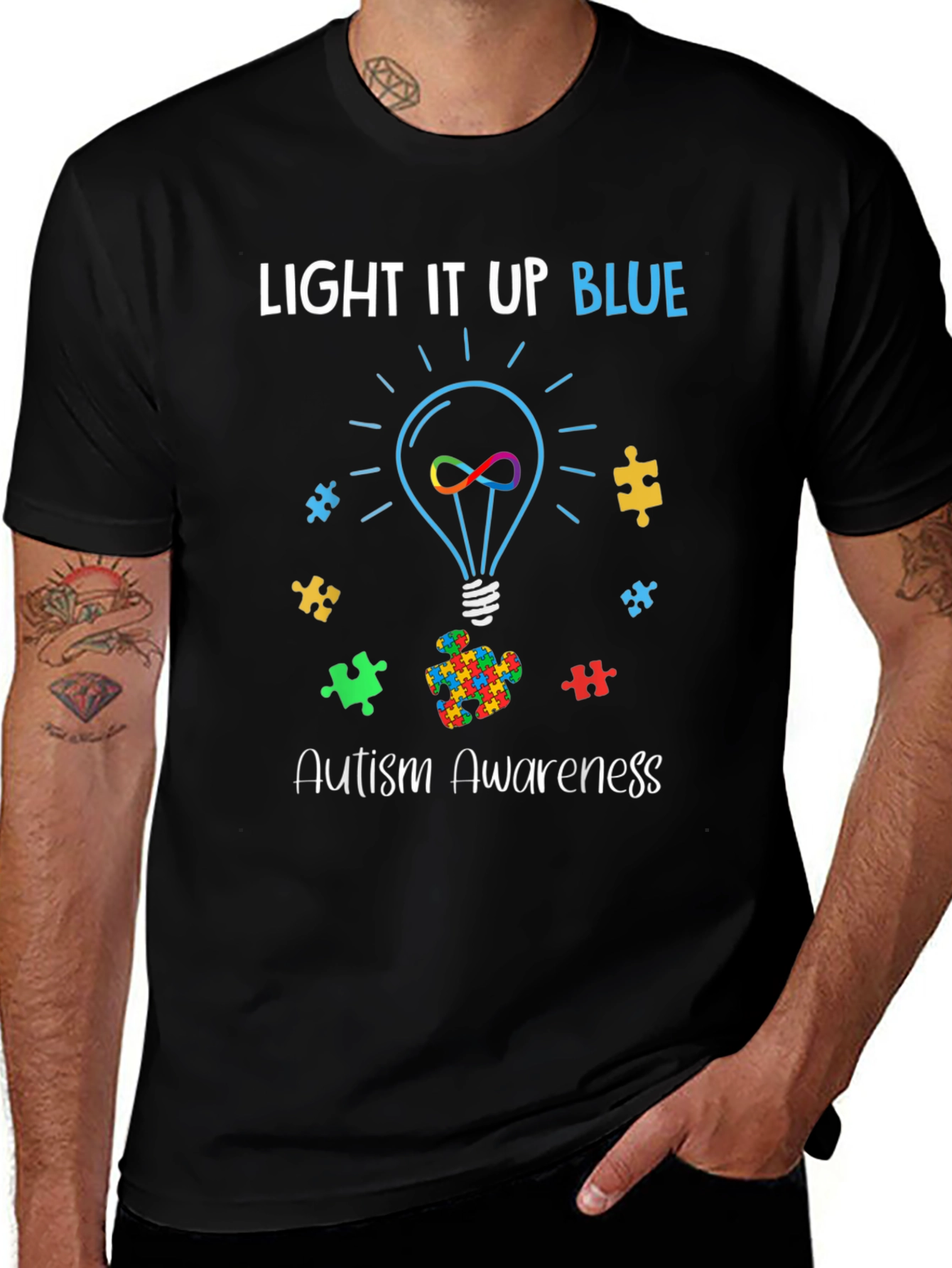 Autism Awareness Light It Up Blue T-Shirt