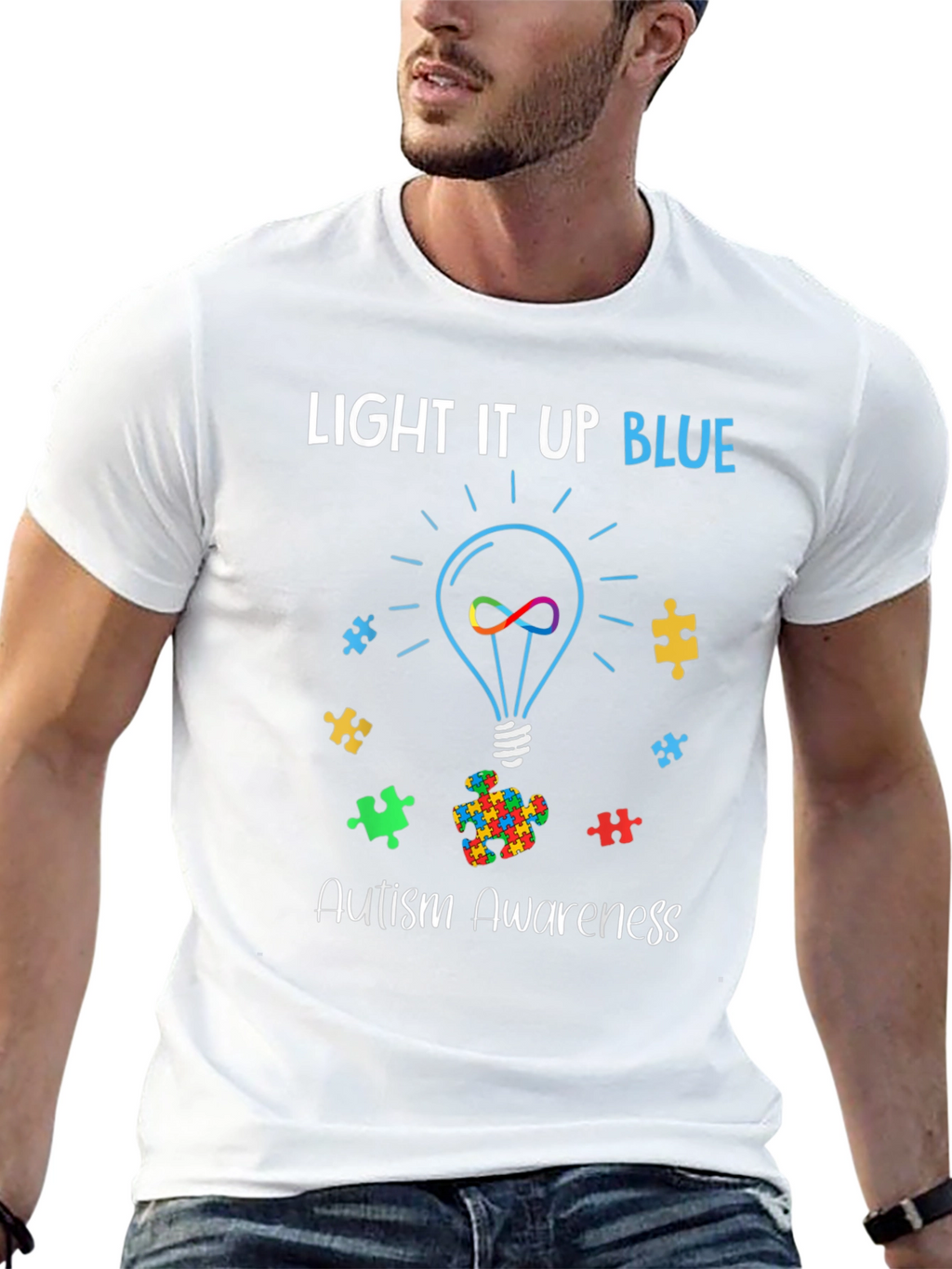 Autism Awareness Light It Up Blue T-Shirt