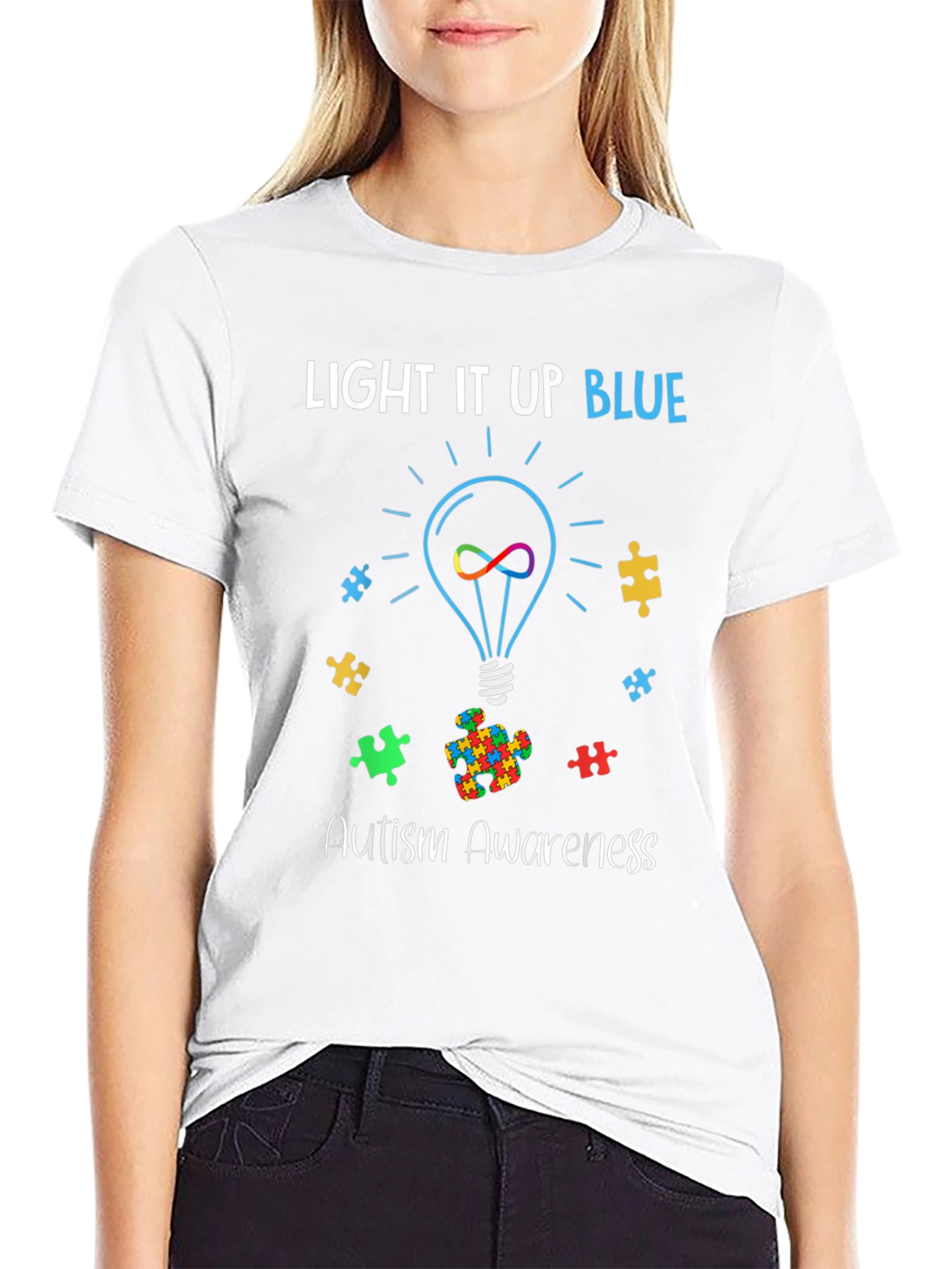 Autism Awareness Light It Up Blue T-Shirt