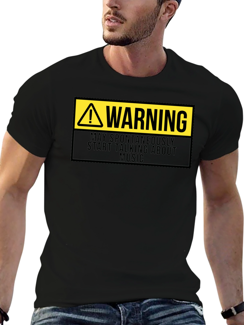 Warning: May Spontaneously Talk About Music T-Shirt