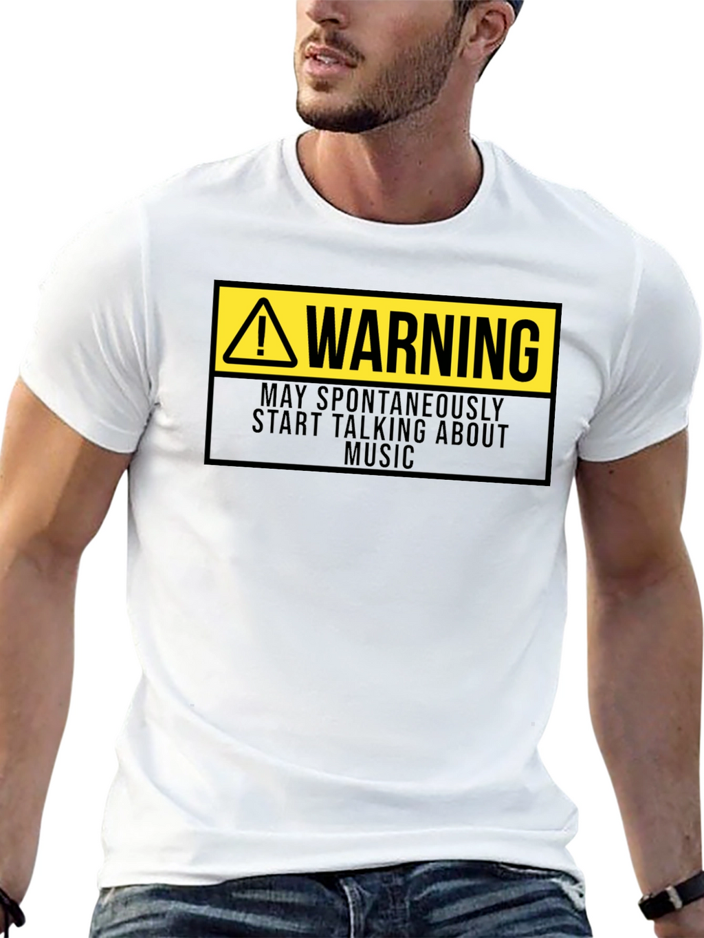 Warning: May Spontaneously Talk About Music T-Shirt