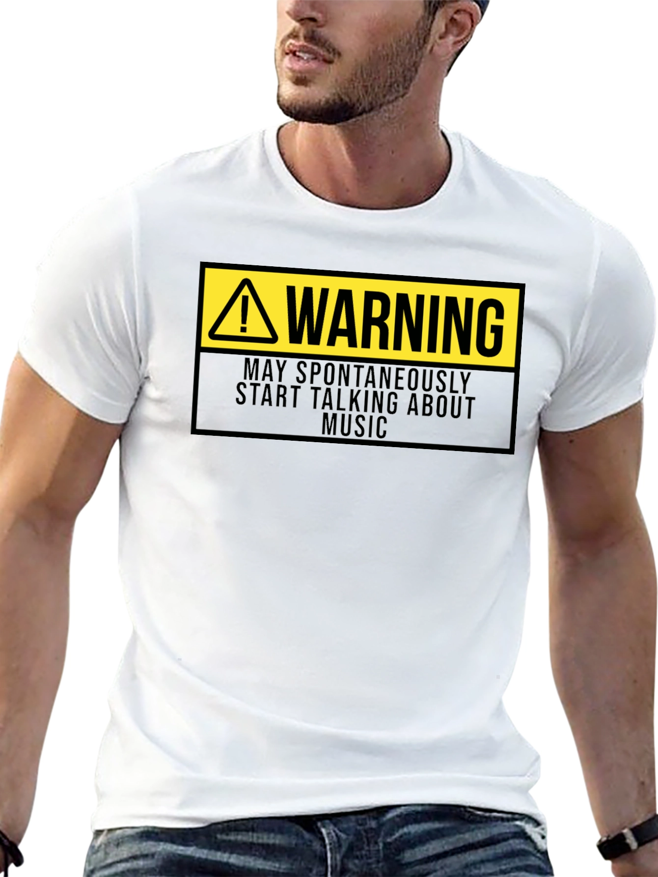 Warning: May Spontaneously Talk About Music T-Shirt