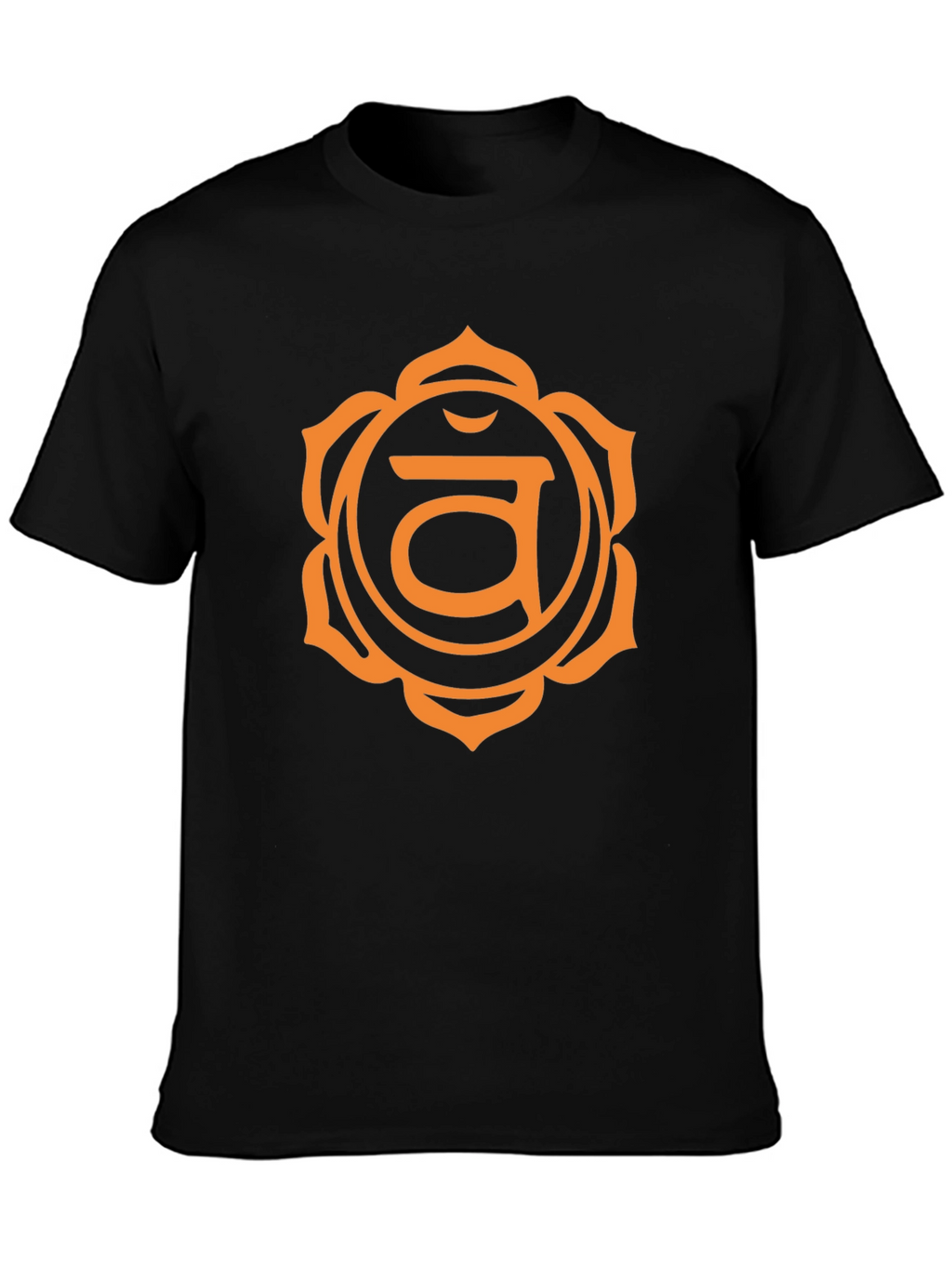 Root Chakra Graphic Tee - Black Cotton T-Shirt
