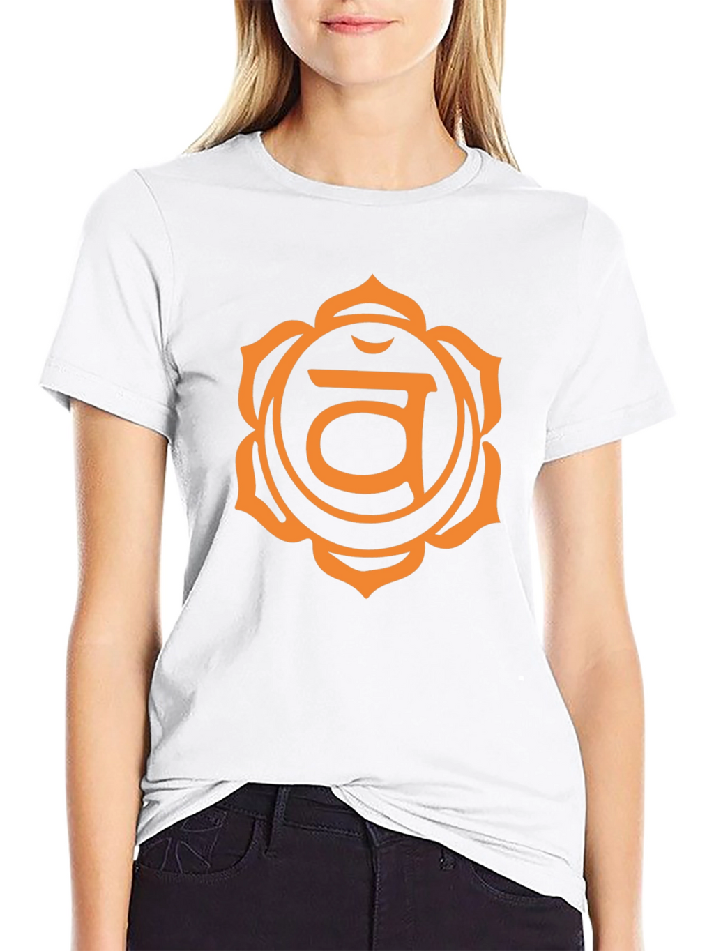 Root Chakra Graphic Tee - Black Cotton T-Shirt