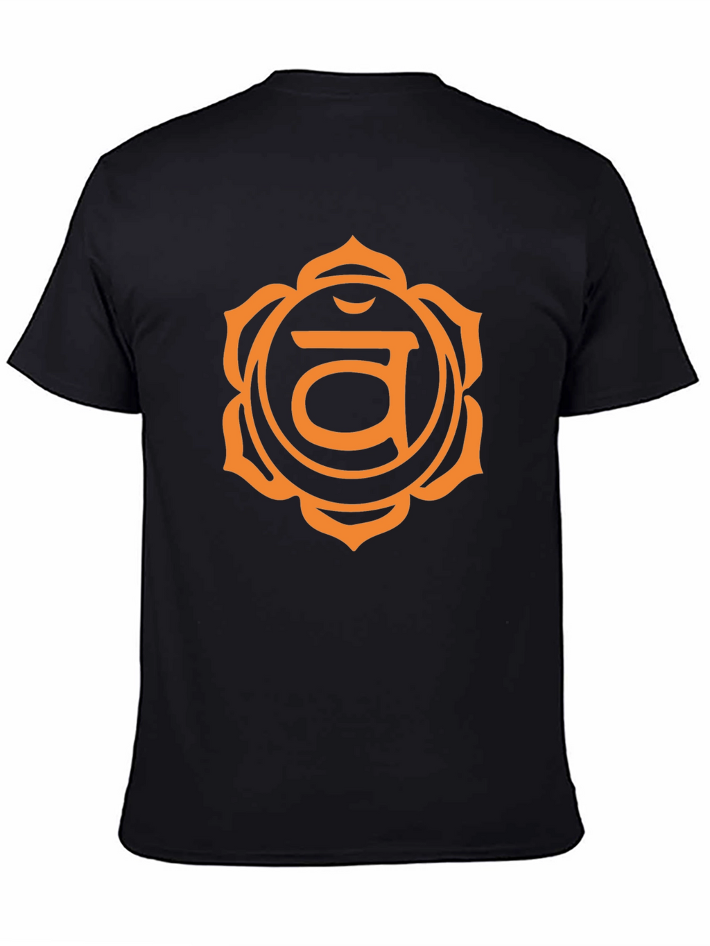 Root Chakra Graphic Tee - Black Cotton T-Shirt