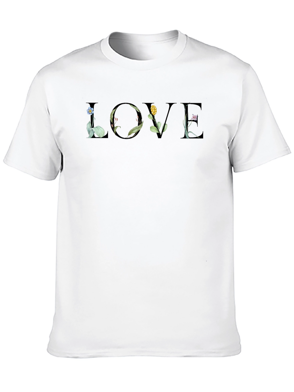 Floral LOVE Graphic T-Shirt - Stylish & Unique